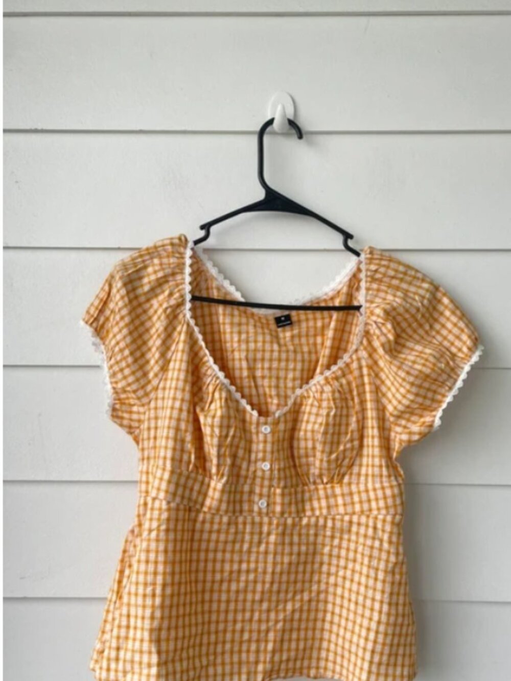 Yellow Gingham top